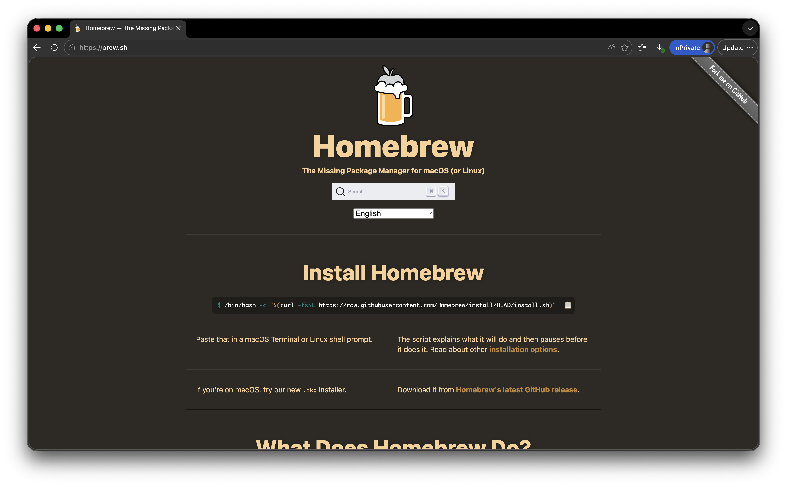 This IS the official homebrew homepage