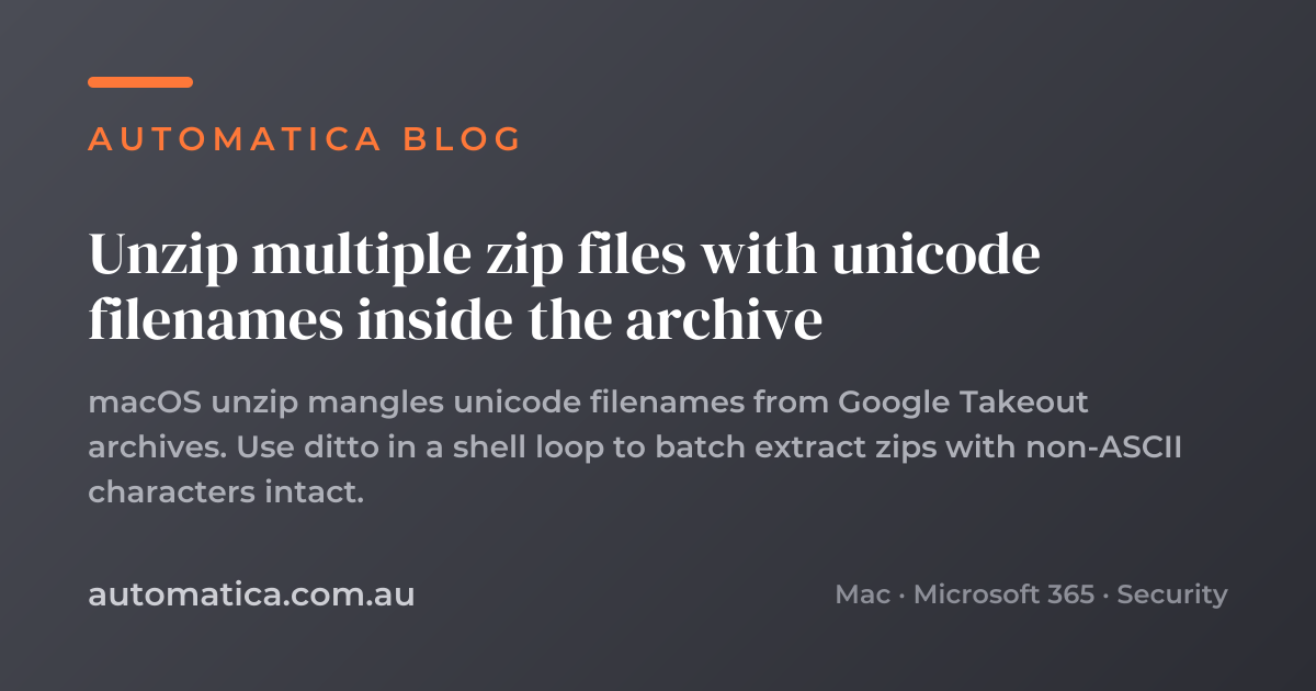 Unzip multiple zip files with unicode filenames inside the archive ...